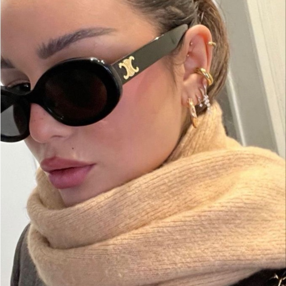Celine Triomphe Oval Sunglasses - Picture 10 of 14